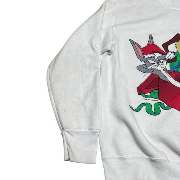 American Vintage Taz Looney Tunes Sweatshirt Crewneck Medium - Picture 4 of 8